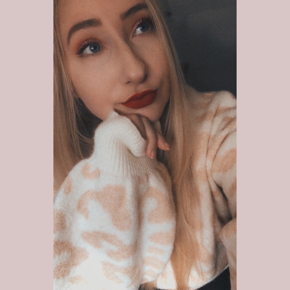 Wanna B sweater Cream Cheetah Print